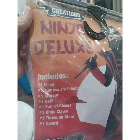 Spooktacular Creations Ninja Costume Kids, Muscle Ninja Deluxe Set for Kungfu 3T - Picture 2 of 6